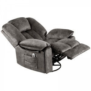 Sofá reclinable 9065srm-gris