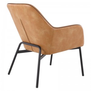 ຫ້ອງນັ່ງຫຼິ້ນ Leather Typology Lounge Armchair