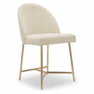 Elegant Fabric Lounge Dining Chair