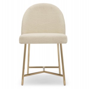 Elegant Fabric Lounge Dining Chair