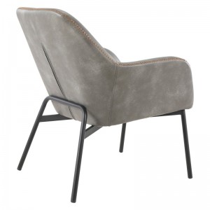 ຫ້ອງນັ່ງຫຼິ້ນ Leather Typology Lounge Armchair