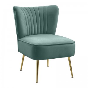 Isihlalo se-Contemporary Velvet Upholstery Armless Accent