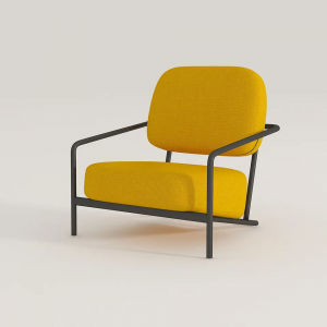Sofá de cuero de la silla del acento de la sala de estar de la recepción ejecutiva del diseño simple