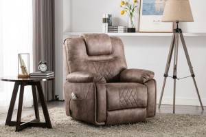 Cy Recliner Sofa Chair Recliner Sofa e nang le Massage Function Living Room