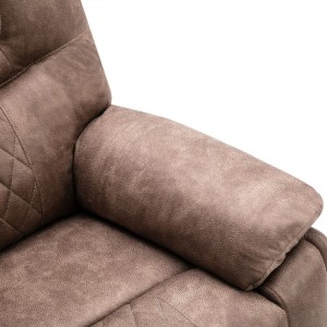 Sofá reclinable Cy Sofá reclinable con función de masaxe Sala de estar