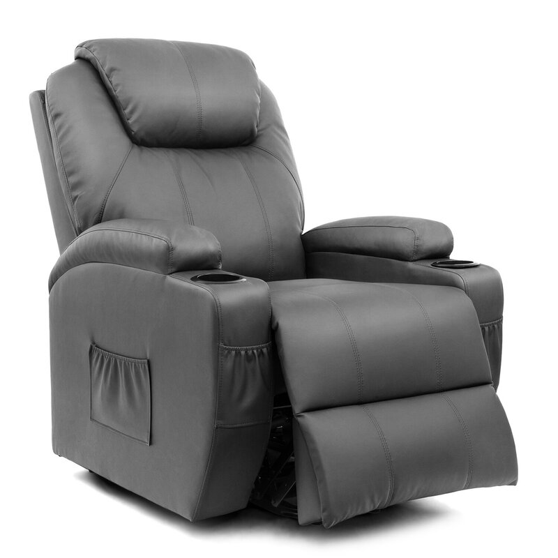 Faux Leather Heated Chair