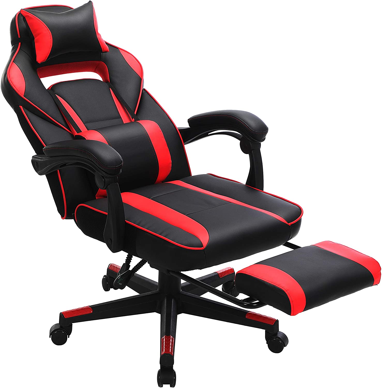 Buy Discount Gaming Chair Red And Black Suppliers – 
 Gaming Chair With Lumbar And Footrest Support –  Wanyida