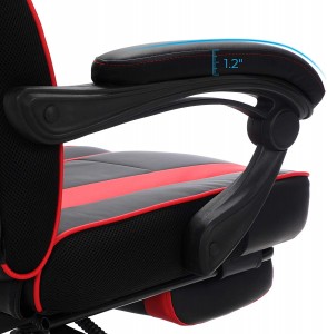 Gaming Chair With Lumbar And Footrest Support