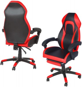 Gaming Recliner Chair With Support Footrest