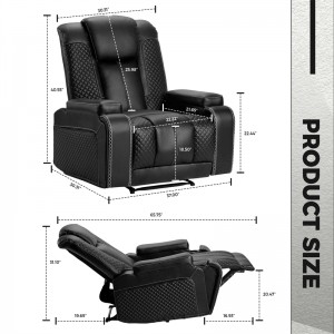 Recliner Sofa HT9015-Black