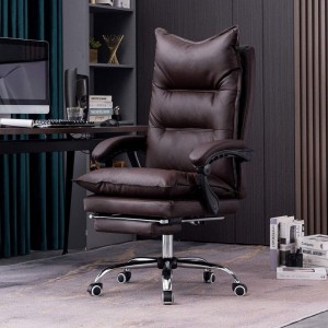 High Back Ergonomic Genuine Leather Task Chair