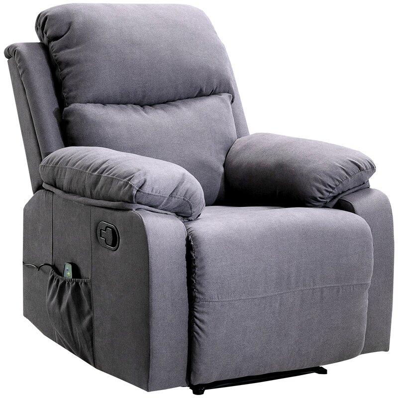 Manual Standard Recliner with Massager