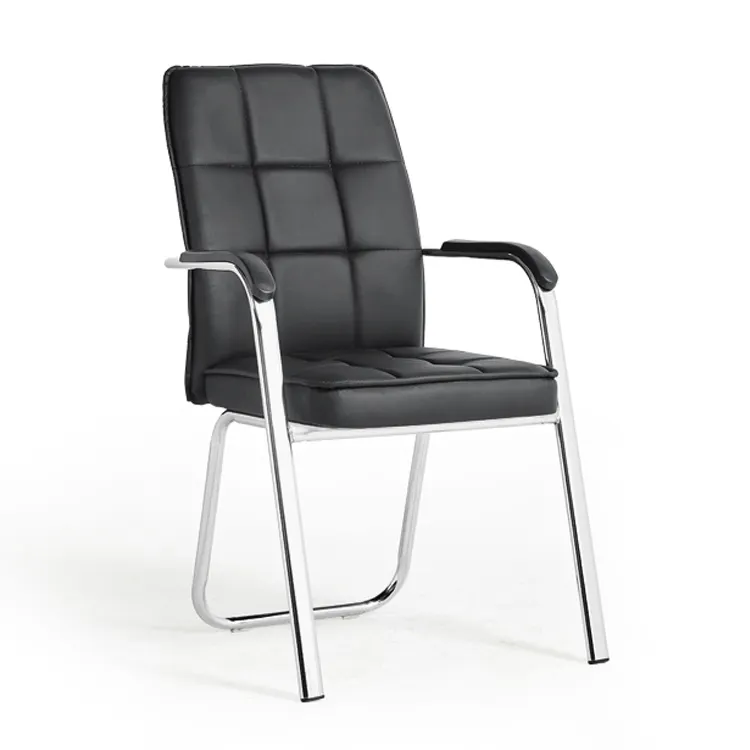 Prix ​​bon marché moderne chaise de bureau noire chaise de visiteur de bureau de tâche d'ordinateur