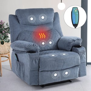 Cadeiras reclinables de masaxe recheas con calor...