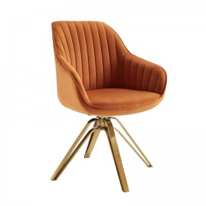Chaise à barillet pivotante de design minimaliste