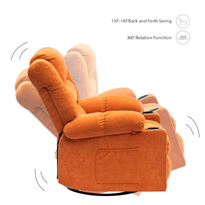 Swivel Roker Reclining Living Room Sofa Chair (3)