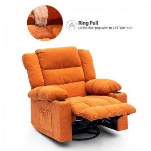 Cadira de sofà reclinable Roker giratòria-2