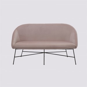 Velvet Pink Color Accent Chair Para sa Sala