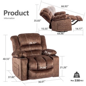 Recliner Sofa 579-brown