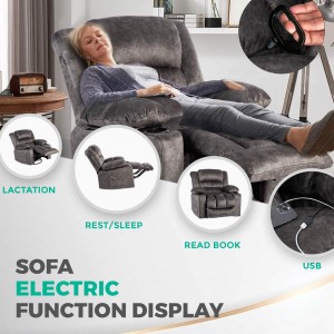 Sofá reclinable 579-gris