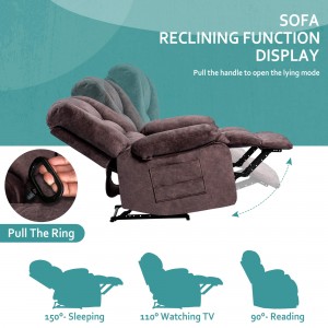 Recliner Sofa 9013lm-kayumanggi