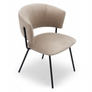 Moderner und stilvoller Sessel mit breiter Rückenlehne