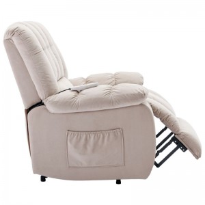 Novo design de móveis para sala de estar, sofá secional de couro com função de massagem de luxo leve