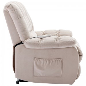 Novo design de móveis para sala de estar, sofá secional de couro com função de massagem de luxo leve