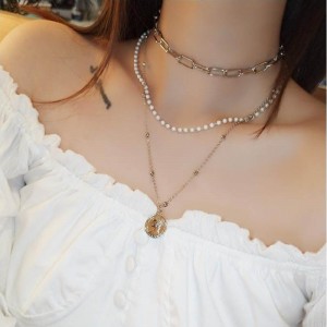 fashion layer necklace