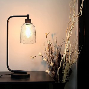 Рачно изработена столна ламба од стакло од дувано сода-вар во специјална форма