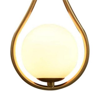 Lampada a sospensione soffiata satinata in forma di campana personalizzata per Kit di ventilatore da soffitto Lampada a sospensione