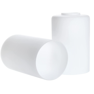 Pantalla de lámpada de vidro branco soprado a man de deseño personalizado