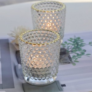 Candlestick Holder for Candle Making Empty Clear Glass Jar