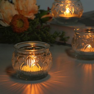 European-style vintage glass candlestick candle tealight candle holders candlestick