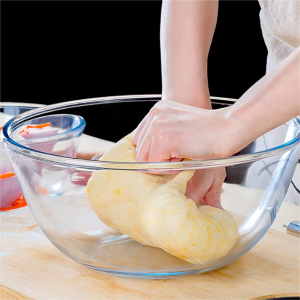 Γυάλινο μπολ Γυάλινο μπολ σαλάτας για το ψήσιμο στην κουζίνα Προετοιμασία σερβιρίσματος Μαγείρεμα