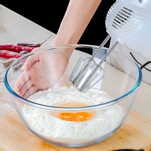 Γυάλινο μπολ Γυάλινο μπολ σαλάτας για το ψήσιμο στην κουζίνα Προετοιμασία σερβιρίσματος Μαγείρεμα