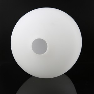 Brugerdefineret håndlavet blæst opal hvid lanterne form bordlampe base lampeskærm og dæksel