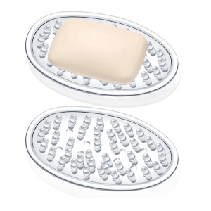 Стаклена посуда за сапун Рељефни држач сапуна у облику винтаге посуде за сапун за туширање
