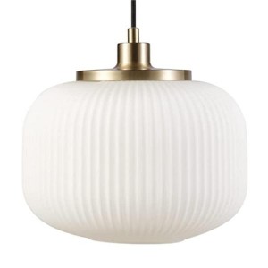 OEM lantern shape handmade blown opal white pendant lamp shade wall lamp cover