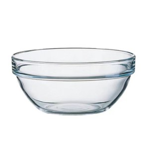 Heat resistant kitchenware microwave safe clear round soda-lime glass