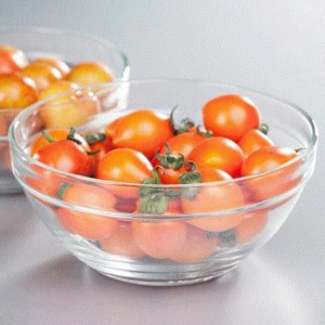 Висококачествени прозрачни купи за микровълнова фурна от натриево-варовито стъкло за храна за плодова салата