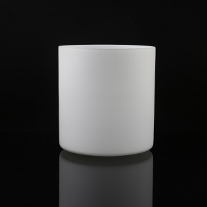 Персонализирана цилиндрична форма, ръчно изработена издухана опалово бяла абажурка за стенна лампа