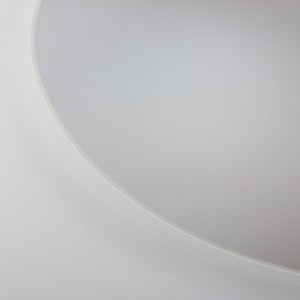 Paprastas viešbučio matinio balto stiklo lubinės lempos apšvietimo gaubtas apvalus pieno stiklo gaubtas lubiniam šviestuvui