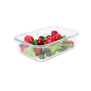 Grutte rjochthoeke Food Storage Glass Containers Storage Boxes