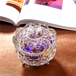 Luxury colorful classic candle holder glass jar for Candle Making home decor
