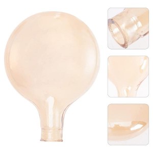 Lvory White Handgjord blåst skål Ljuslampa Glasskärm Ersättning för golvlampa