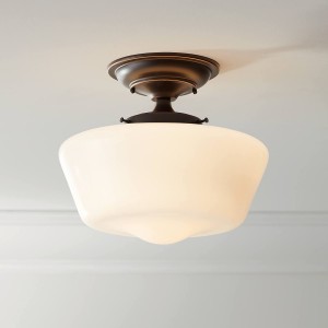 Round opal white frosted glass ceiling lamp cover ceiling lighting glass shade