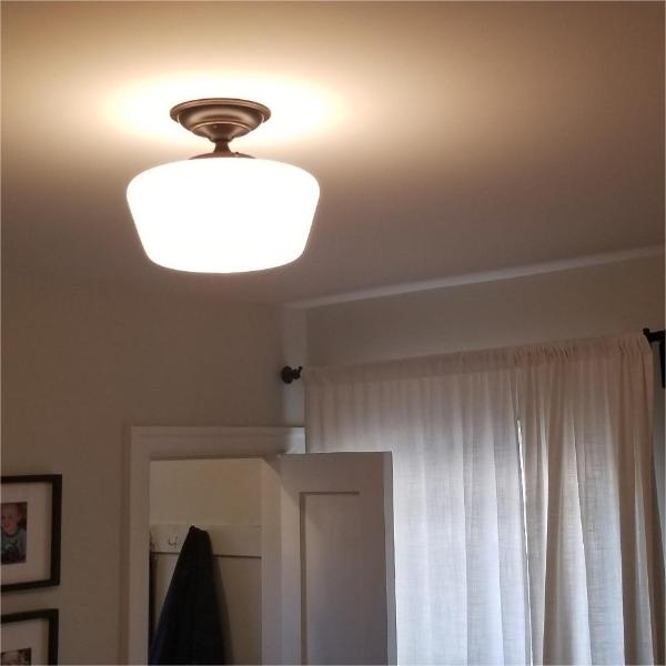 Round opal white frosted glass ceiling lamp cover ceiling lighting glass shade Featured Image