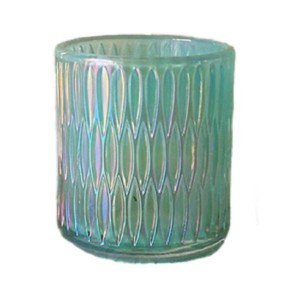Transparan Candlestick Piala Lilin Jar Kaca Tealight Panyekel Lilin pikeun Kawinan