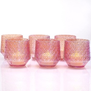 Glass Candlestick Holder Candle Jars Para sa Candle Making Candle Container
